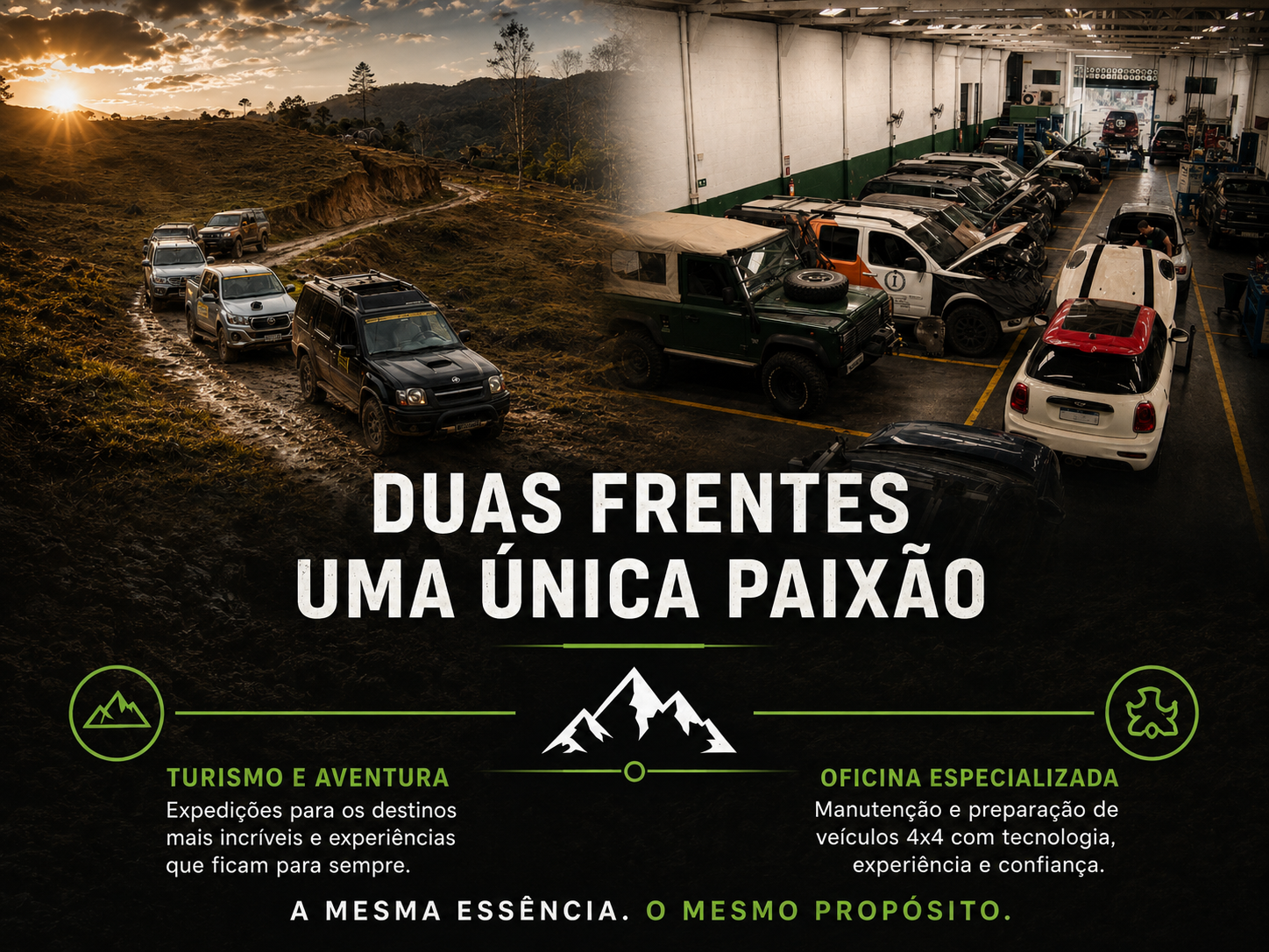 Mundo Off Road: turismo e aventura, oficina especializada